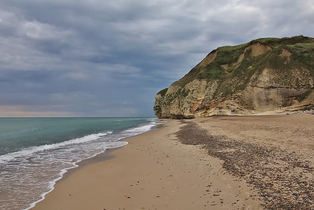 Limestone is one of Denmark's natural resources. 