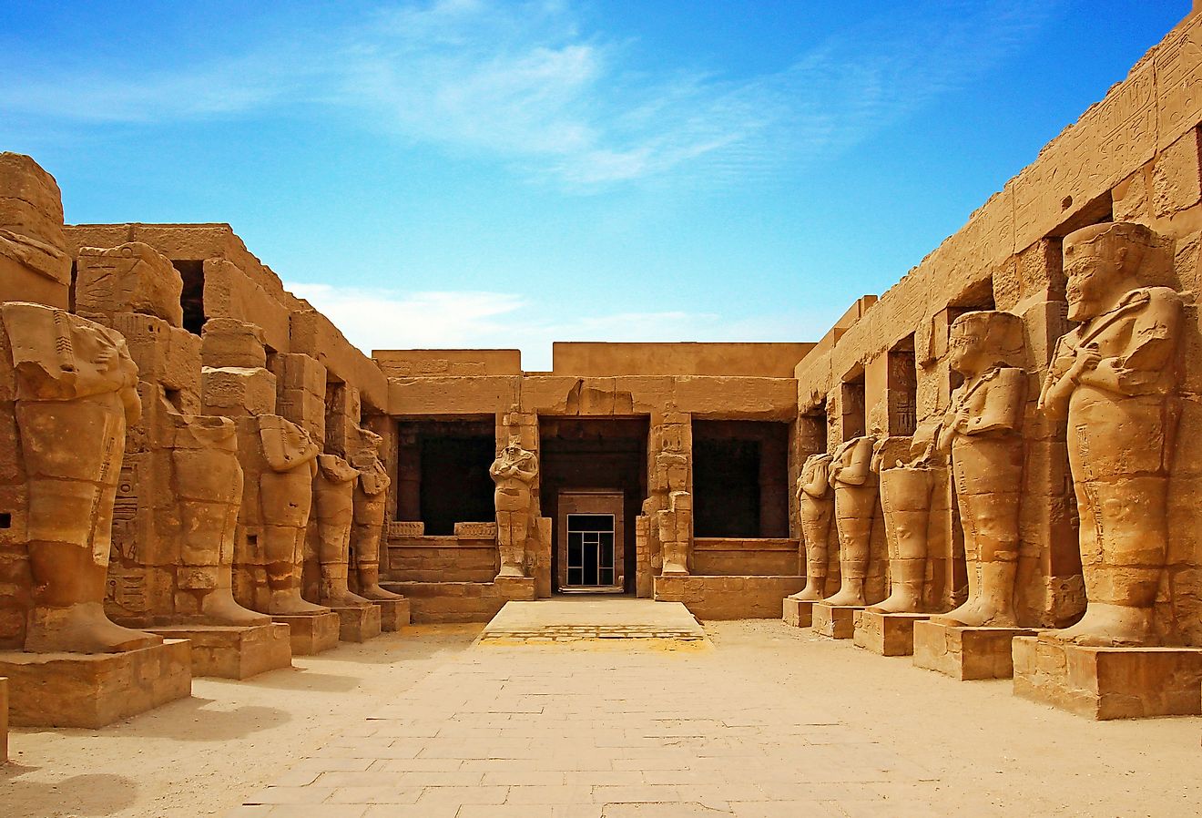 Ancient ruins of Karnak Temple in Luxor, Egypt.