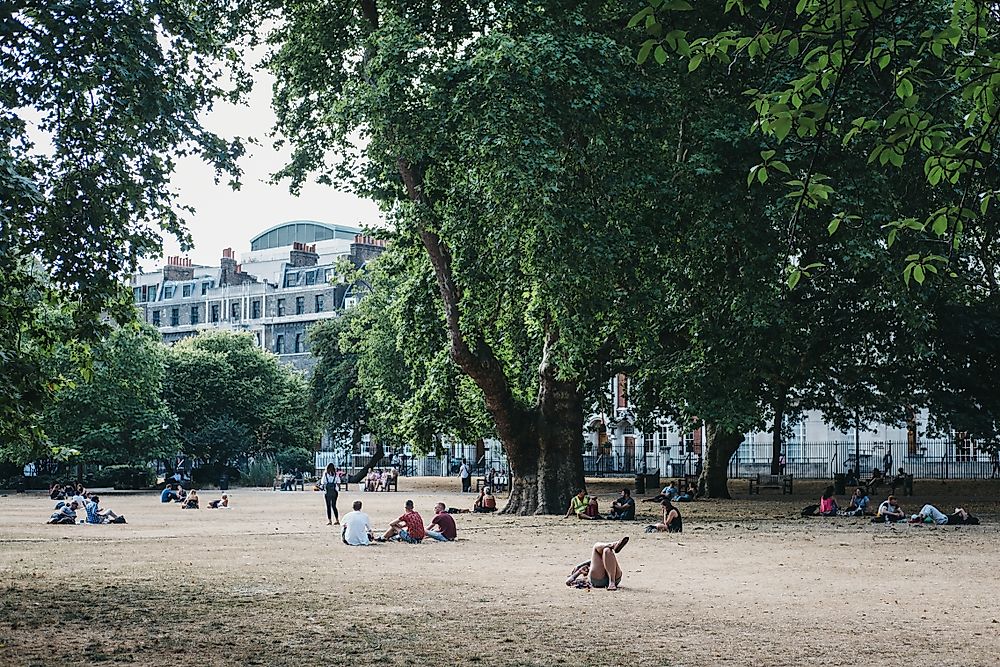 Lincoln's Inn Fields, London. Editorial credit: Alena.Kravchenko / Shutterstock.com. 