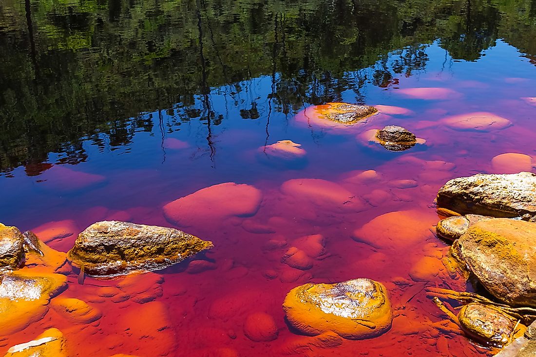 The unique appearance of the Rio Tinto, Spain. 