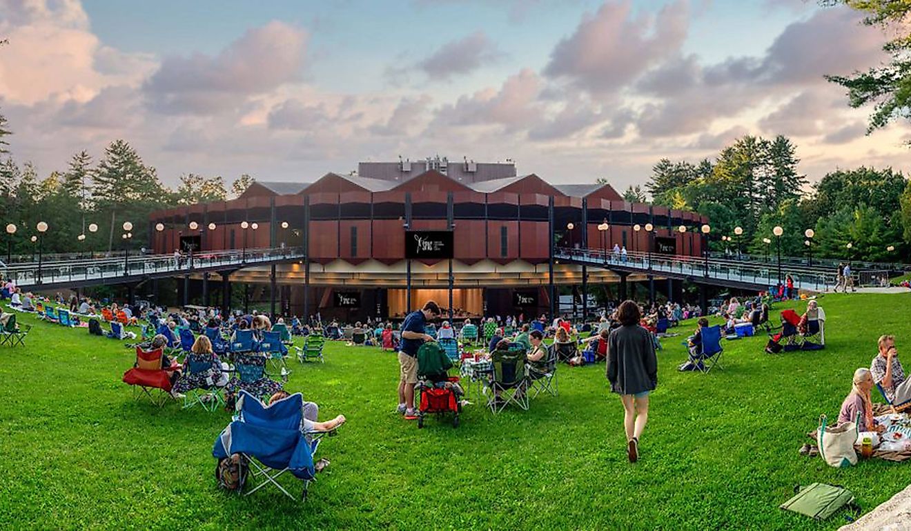 SPAC Amphitheater in Saratoga Springs, New York. Image credit: Tktmast, CC BY-SA 4.0, via Wikimedia Commons