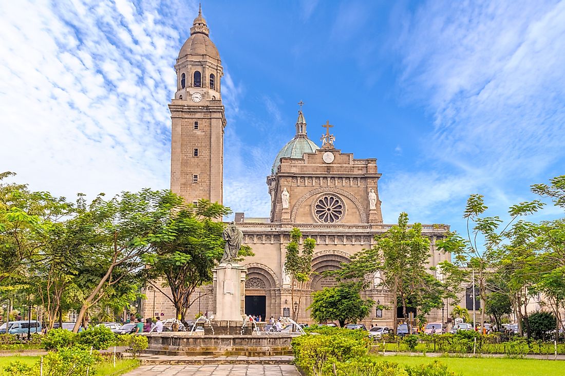 The Manila Metropolitan Cathedral and Basilica is one of the most well-known Catholic churches in the Philippines.
