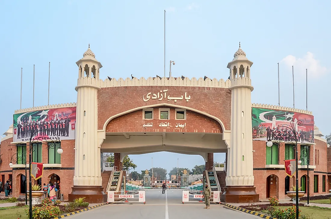 The border between India and Pakistan. Editorial credit: Burhan Ay / Shutterstock.com.