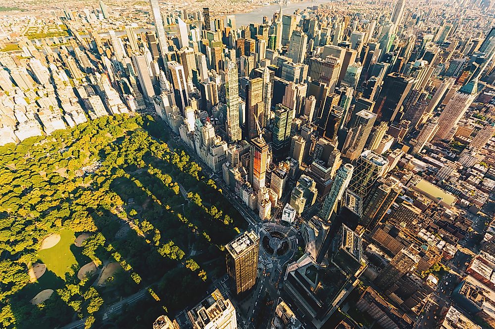 The astonishing view of New York from the sky.