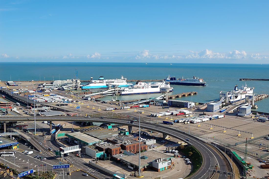 The Port of Dover is the busiest port in Europe.