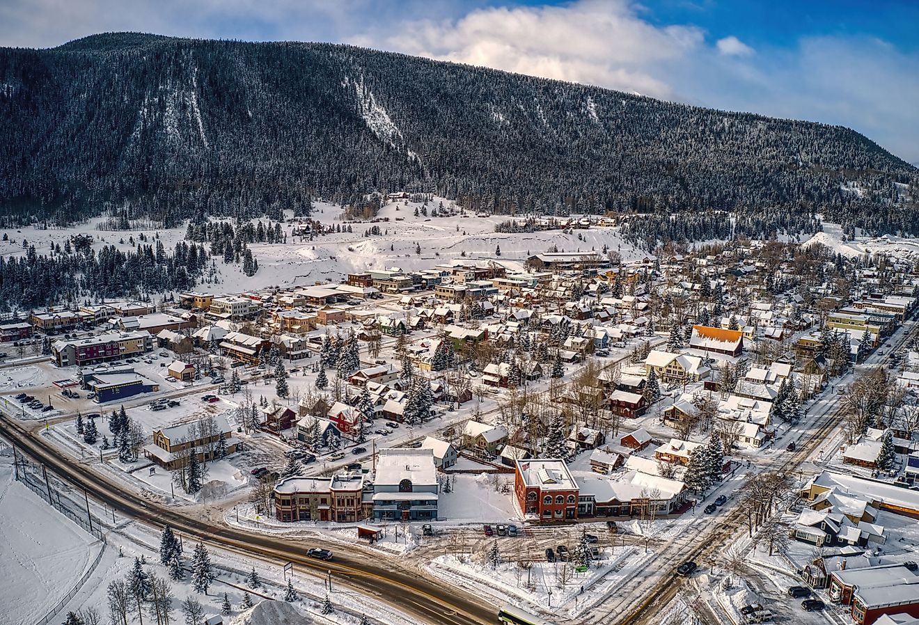 Ski Resort Town of Crested Butte, Colorado.