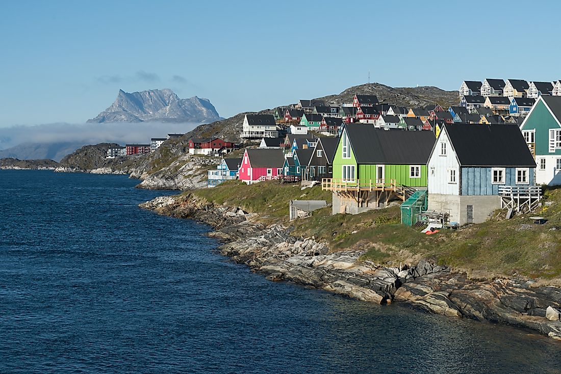 Nuuk is the capital of Greenland, which is North America's highest island.