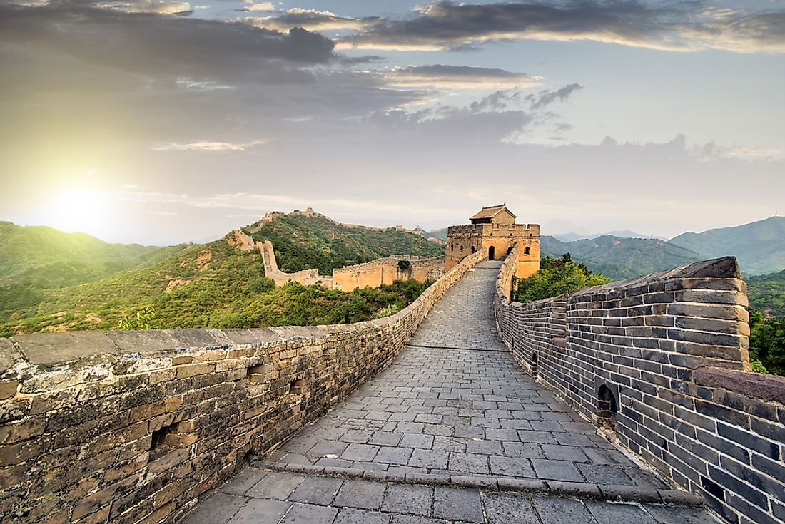 The Great Wall of China near Beijing. 