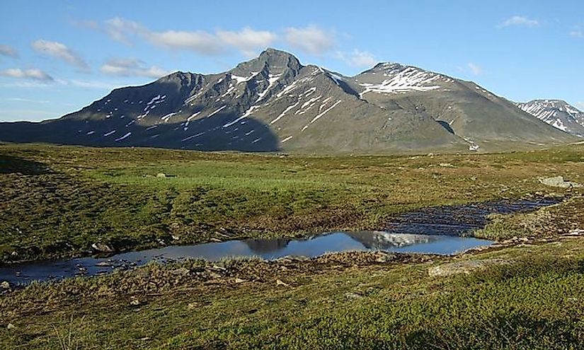 Pierikpakte mountain in Sarek National Park, Sweden