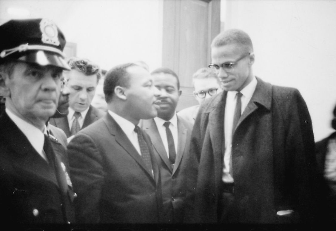 Malcolm X with Martin Luther King Jr.