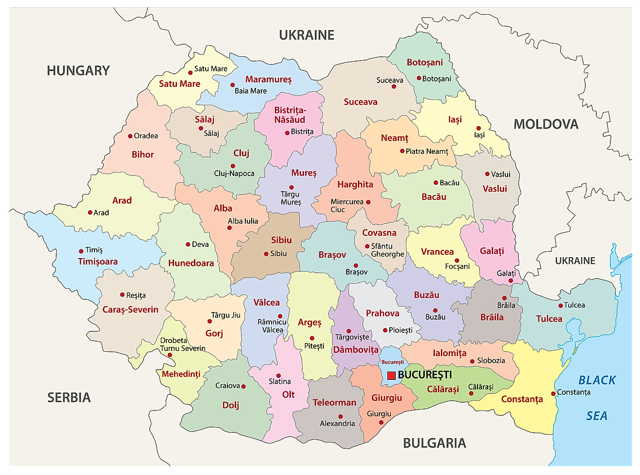 Romania Maps Facts World Atlas