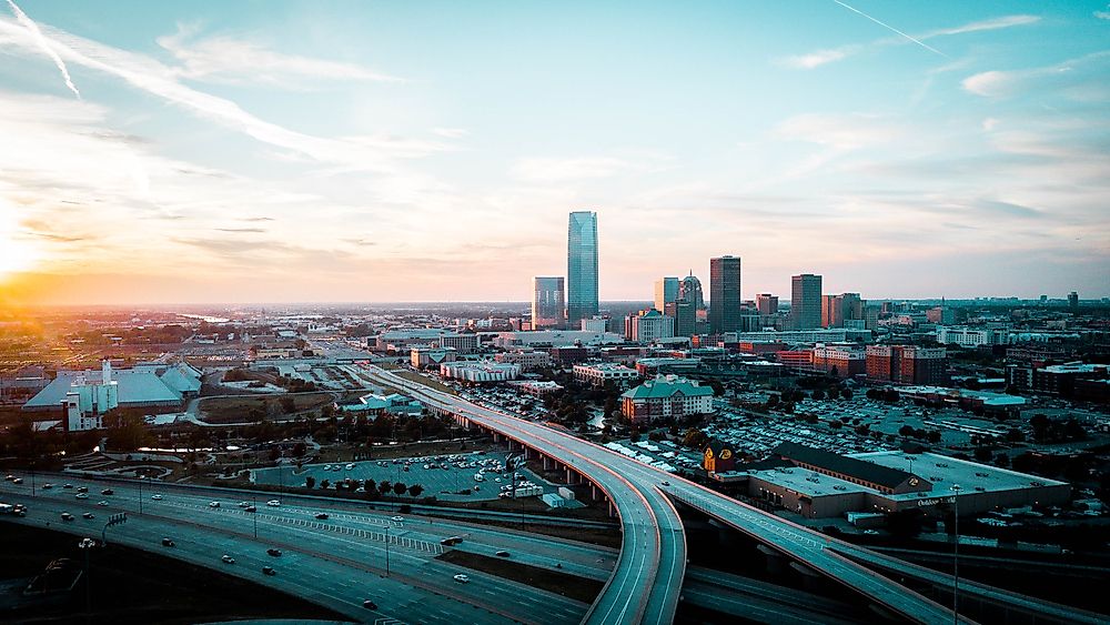 Oklahoma City was settled by about 10,000 homesteaders during the Land Run in 1889.