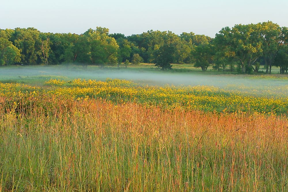 Homestead National Monument covers about 211 acres of land.