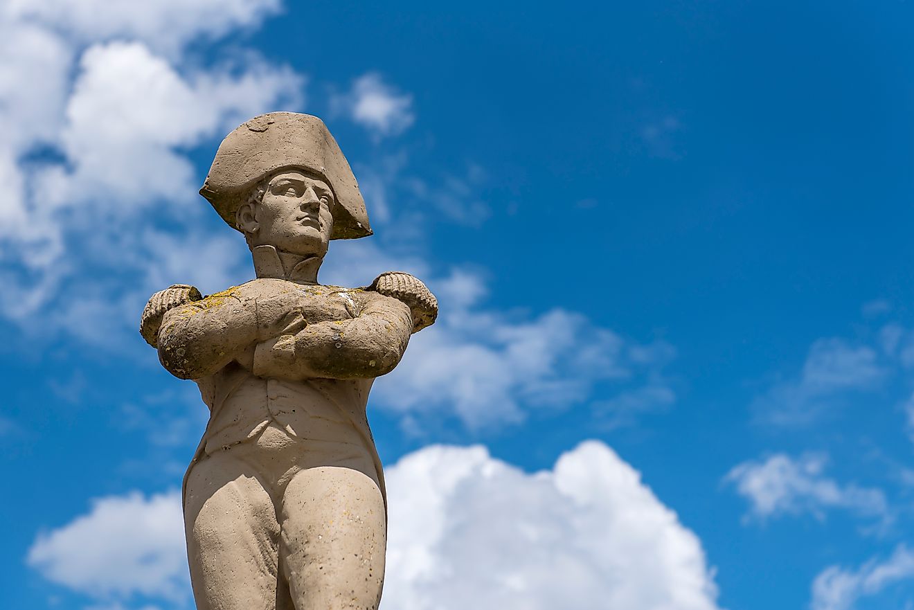 Statue of Napoleon Bonaparte at Waterloo. 