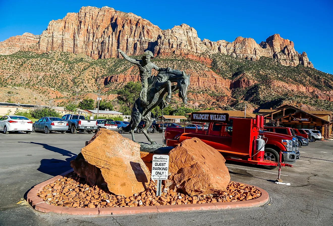 Downtown streets in Springdale, Utah. Image credit Leonard Zhukovsky via Shutterstock