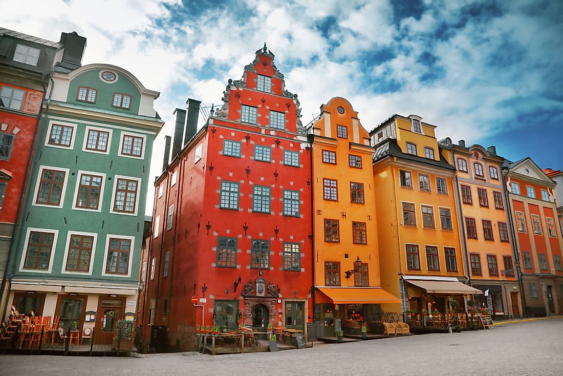 The architecture of Gamla stan. 