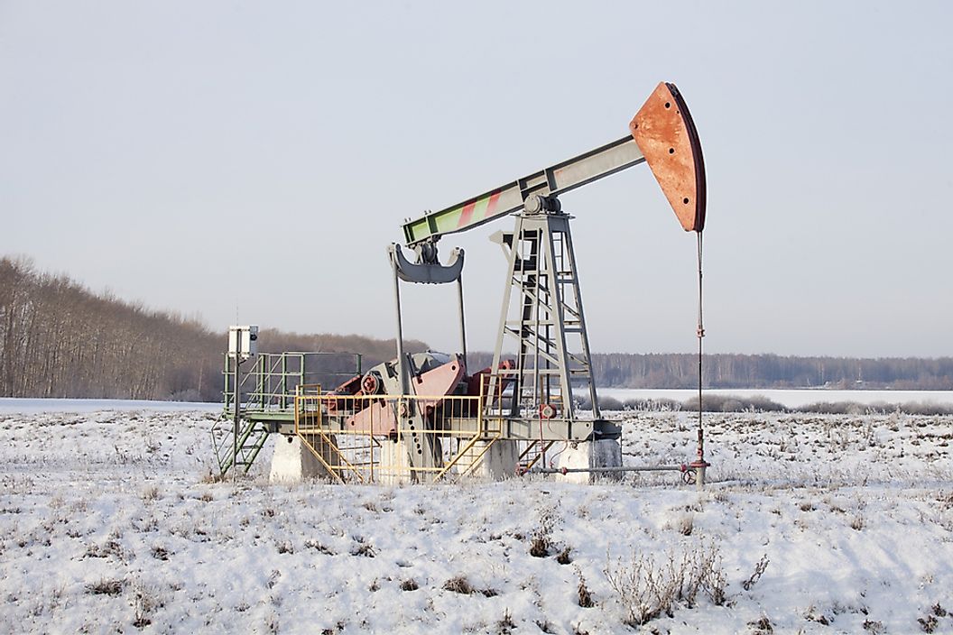 Oil production in Bashkortostan, Russia.