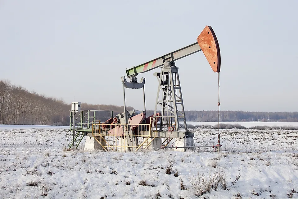 Oil production in Bashkortostan, Russia.