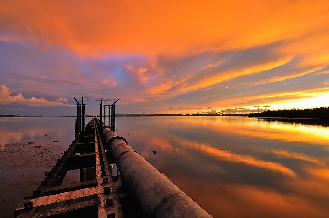 A pipeline in Brunei. 