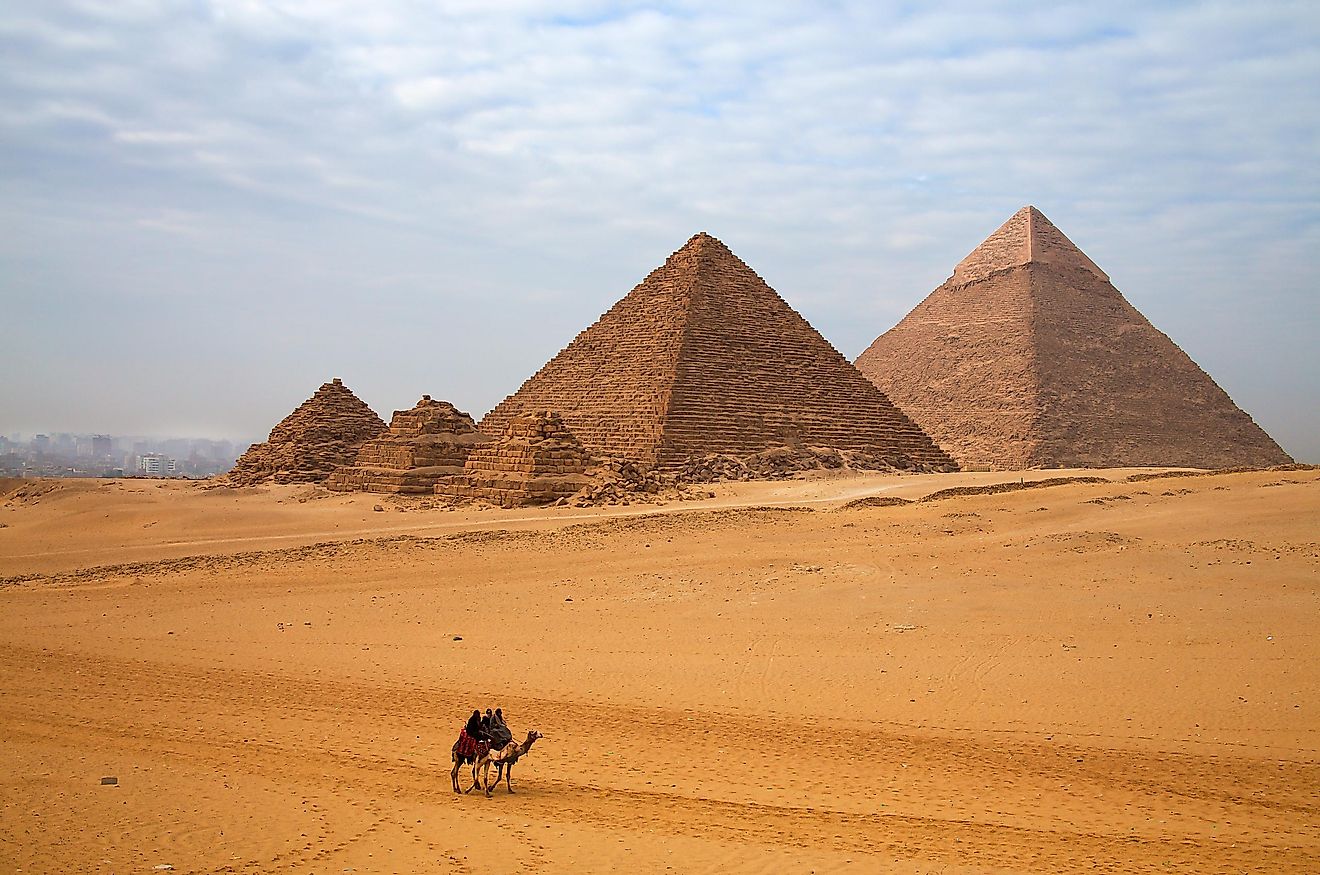 The Pyramids of Giza.