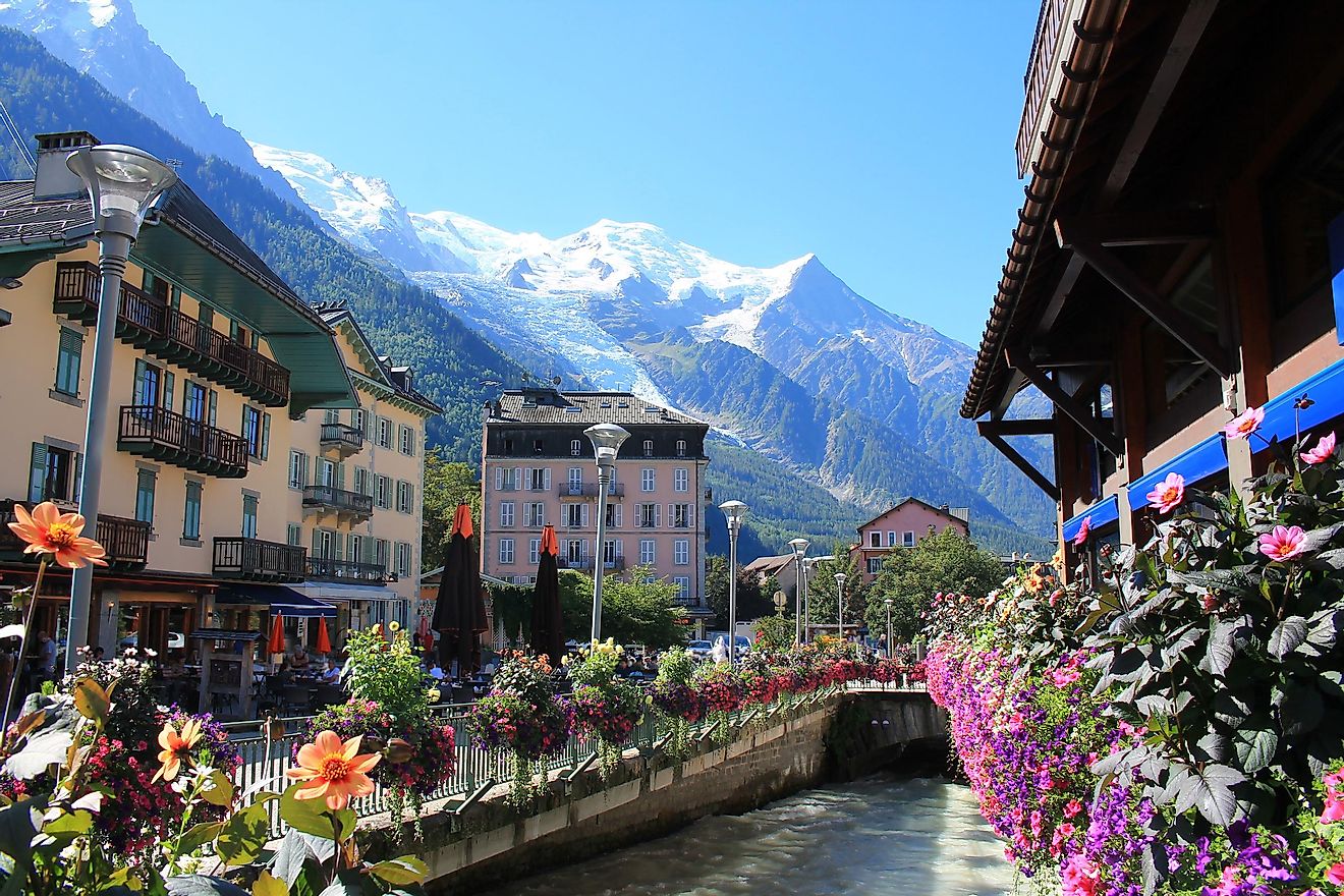 The gorgeous town of Chamonix, France.