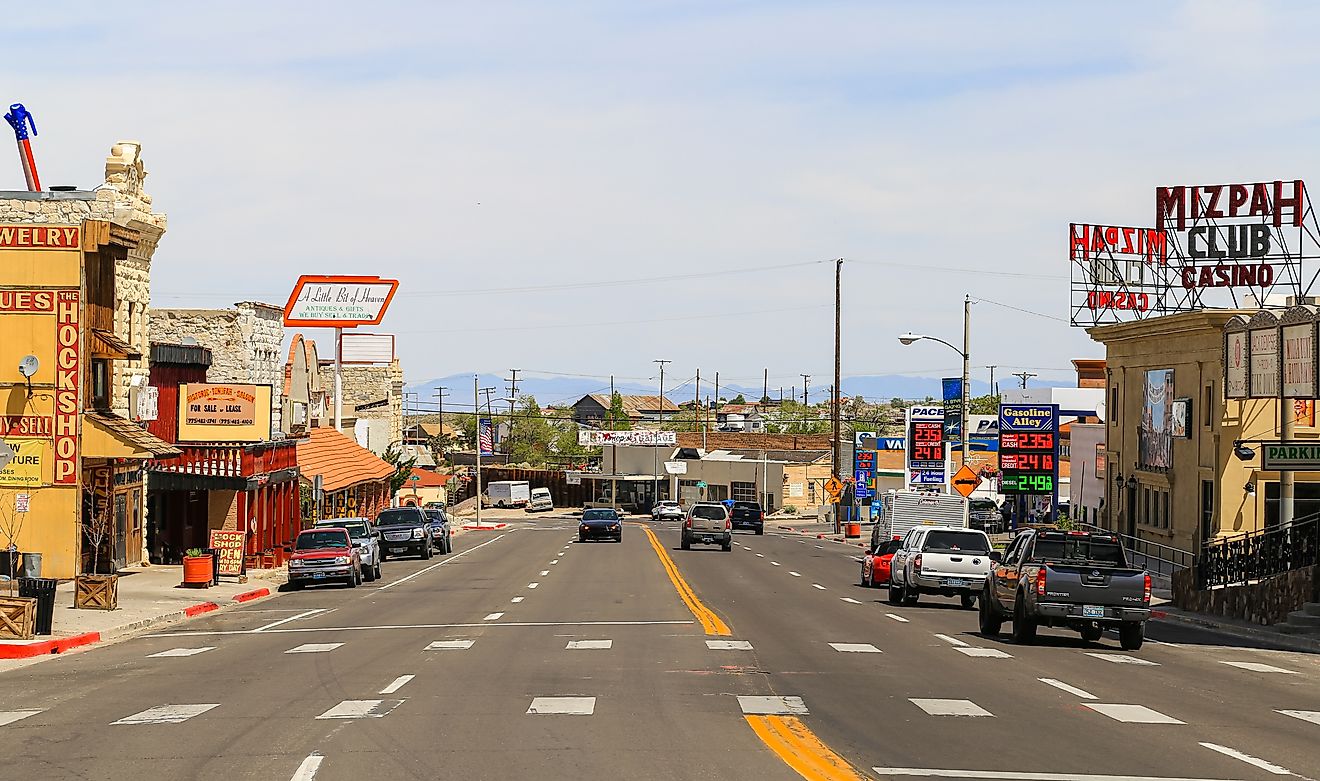 Main Street in Tonopah, Nevada.