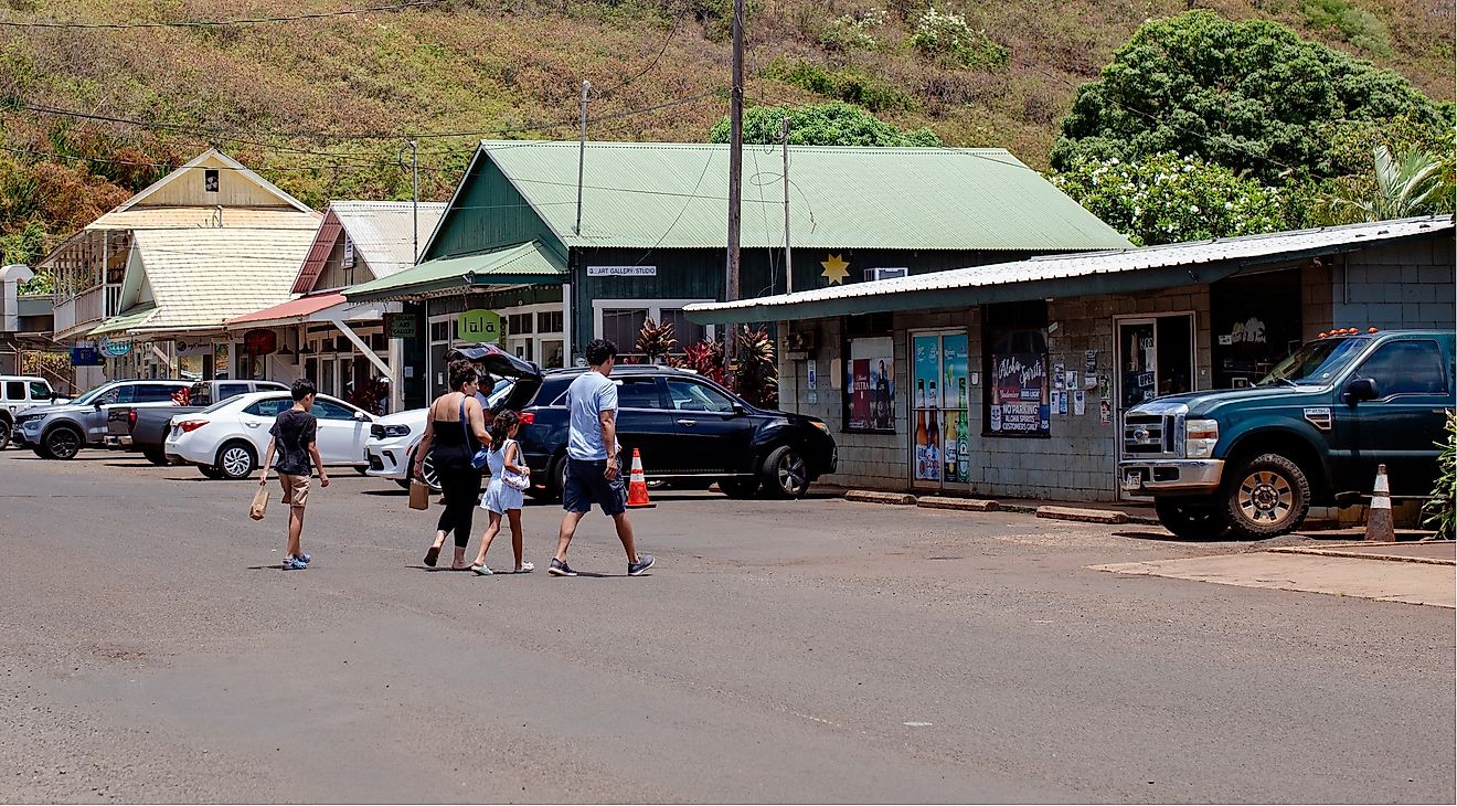 Downtown Hanapepe, Hawaii. Editorial credit: bluestork / Shutterstock.com