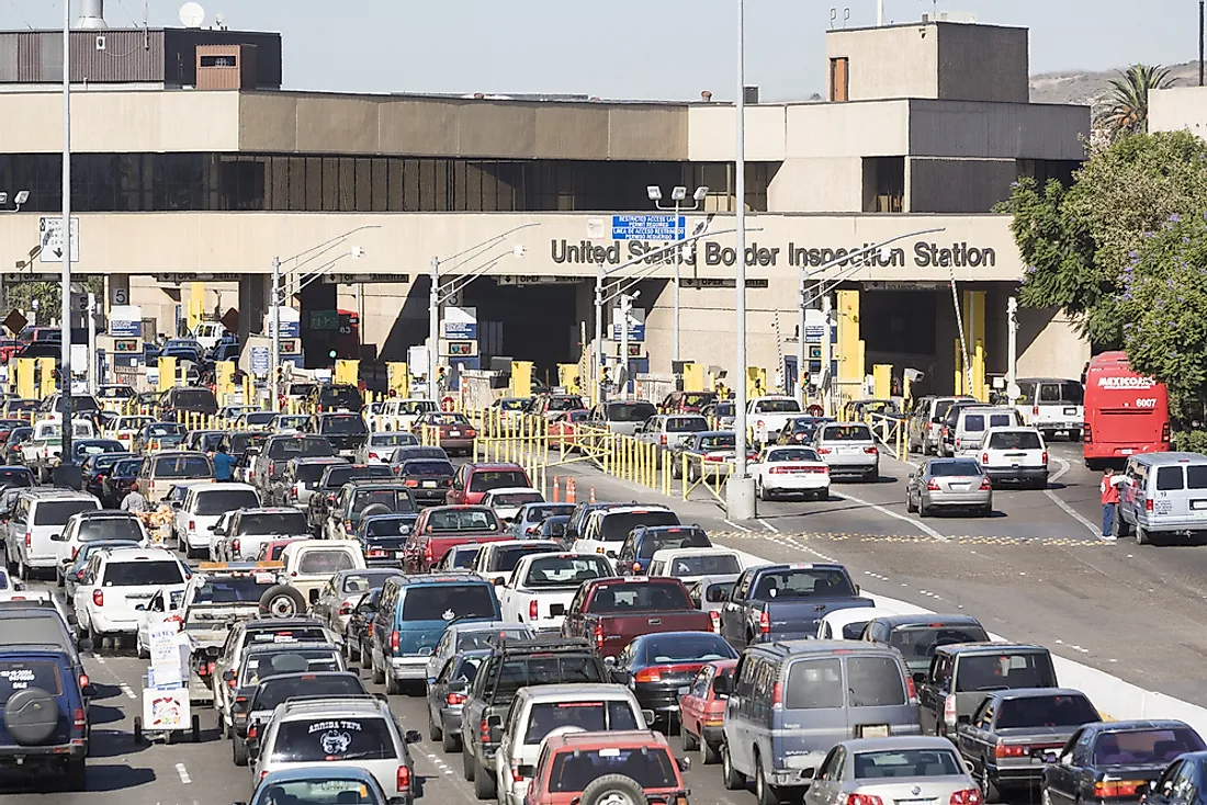 The San Ysidro Port of Entry. Editorial credit: Arthur Greenberg / Shutterstock.com.