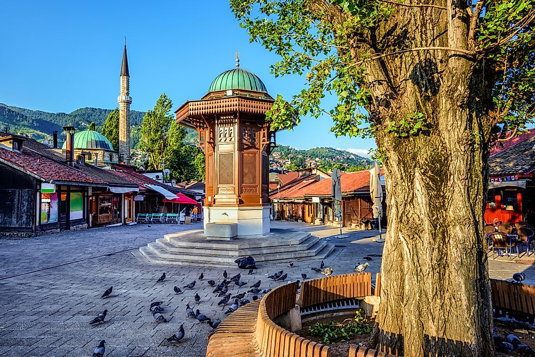 Sarajevo, the capital of Bosnia and Herzegovina. 