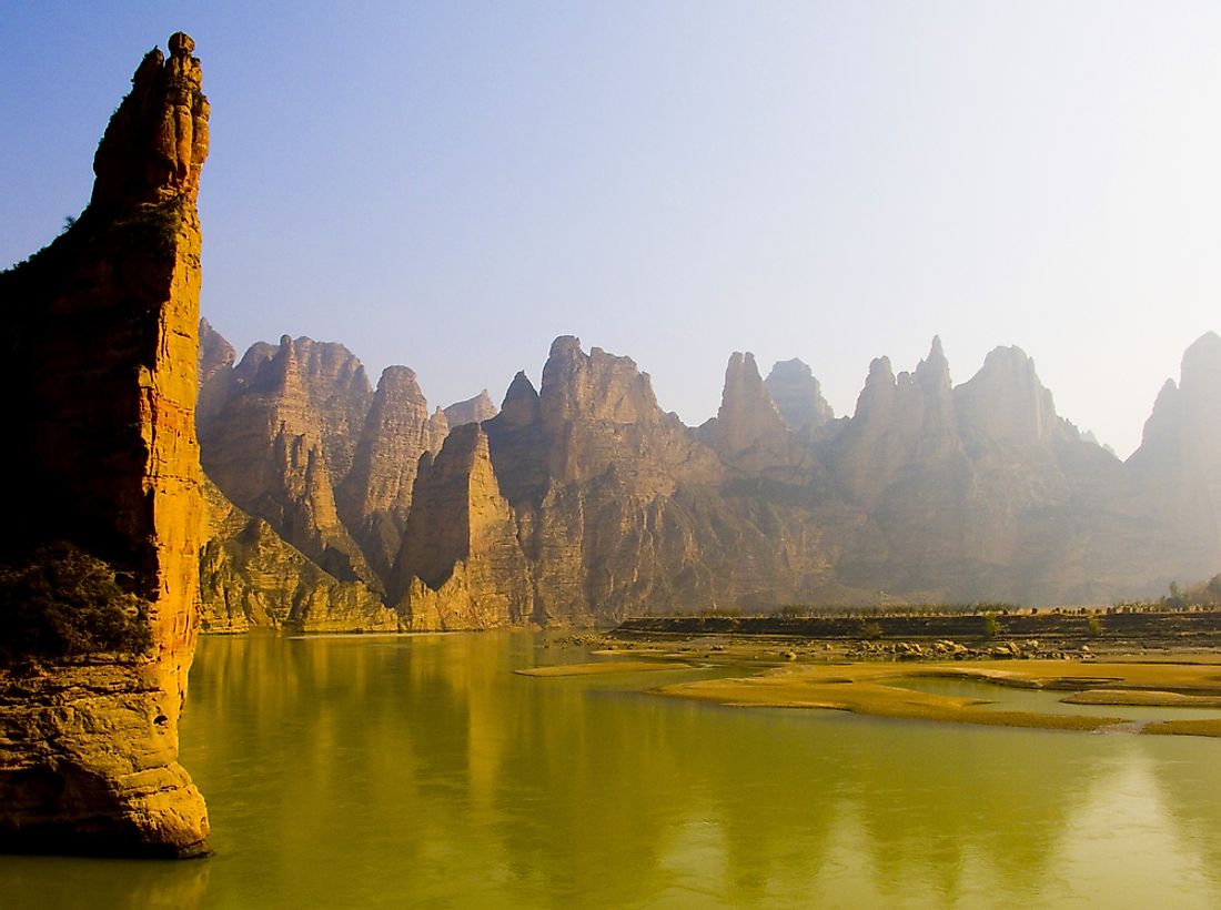 The Yellow River in China is considered an endangered river due to its reduced water flow during certain months of the year. 