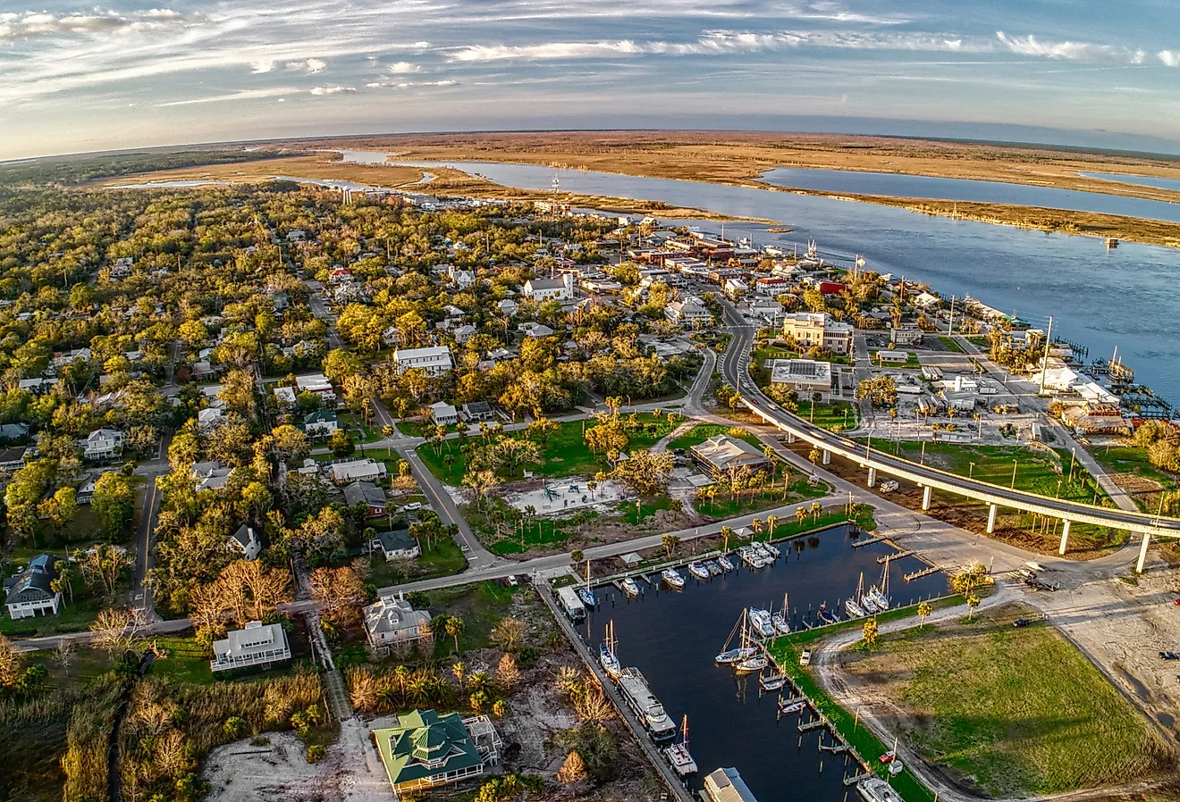 Overlooking Apalachicola, Florida.
