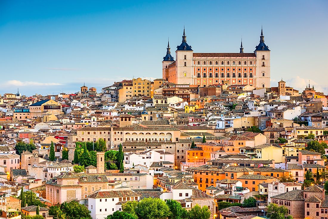 The ancient Spanish city of Toledo. 
