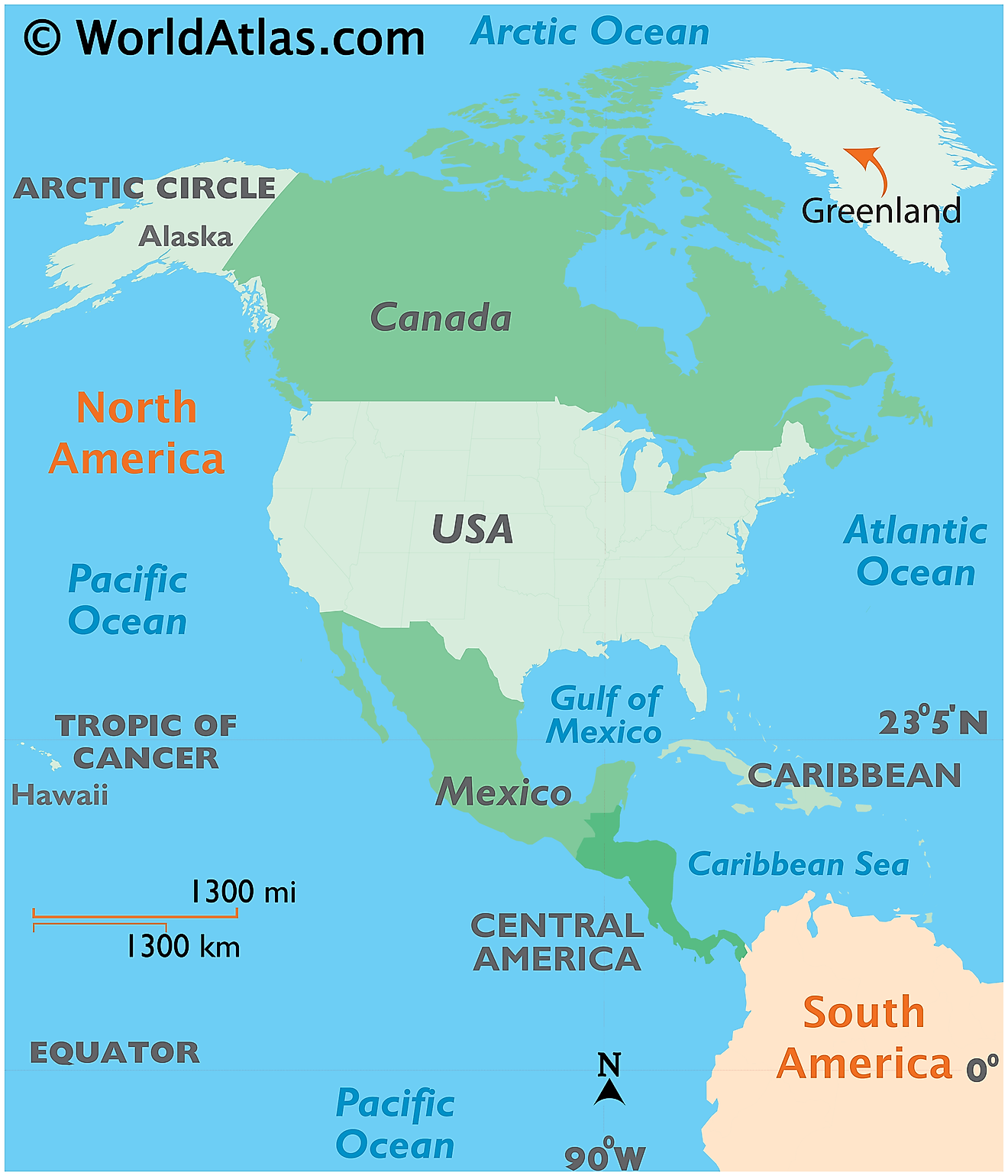 Mapa que muestra la ubicación de Groenlandia en el mundo.