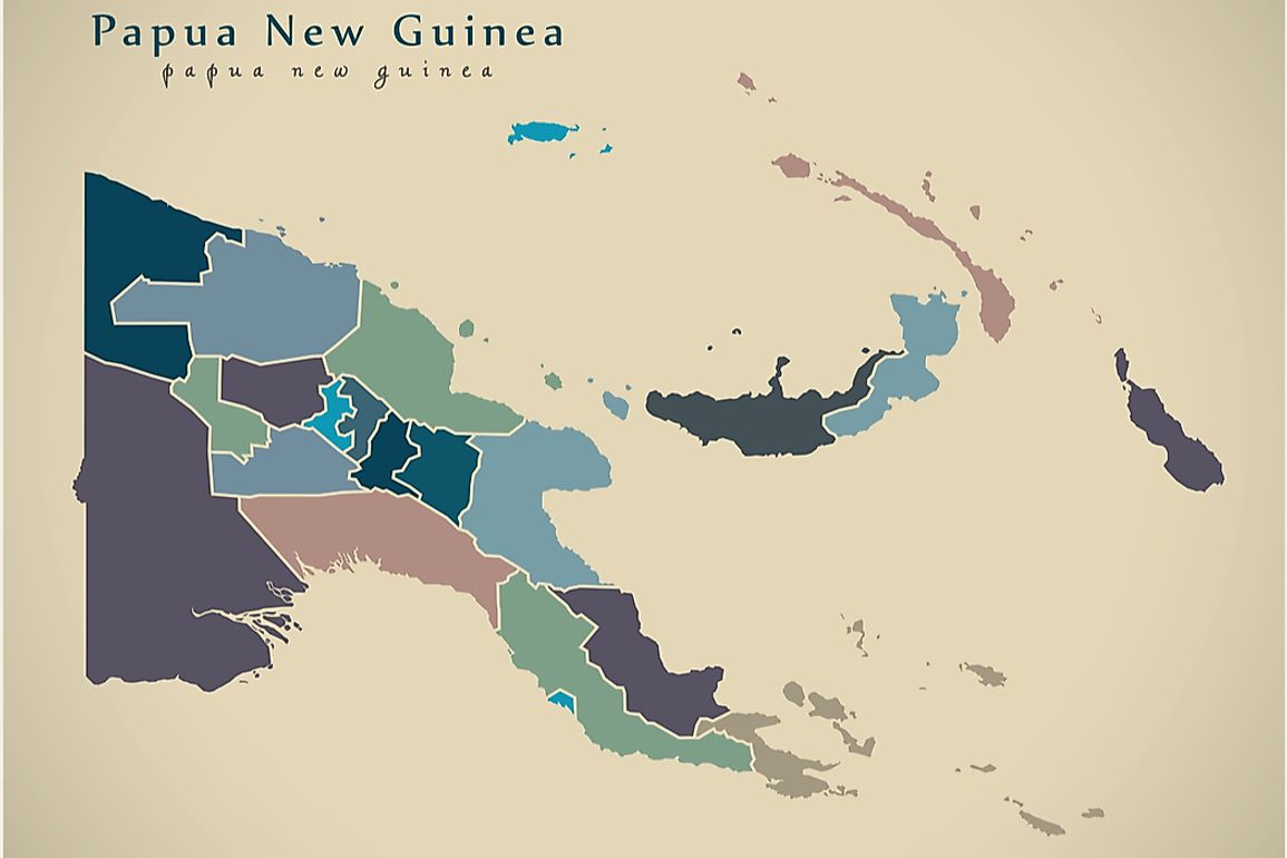 Papua New Guinea has 21 provinces and one autonomous province.