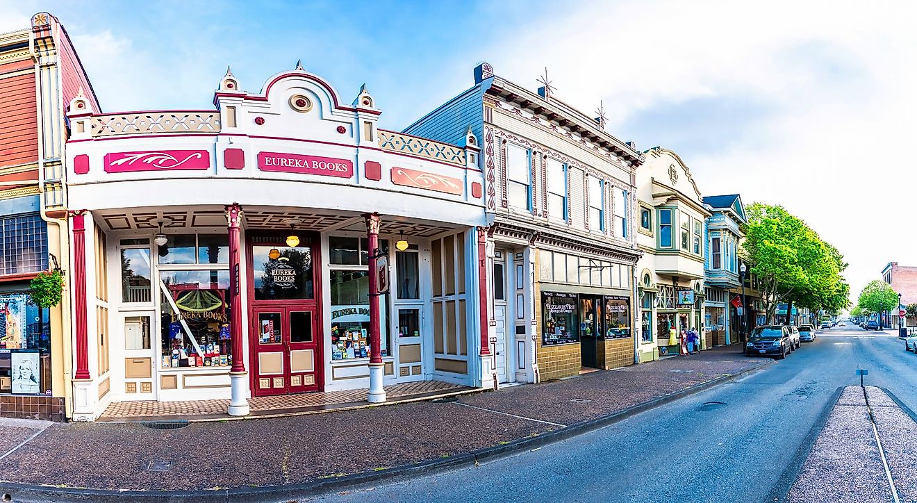 Eureka Downtown Old town panoramic, via calimedia / Shutterstock.com