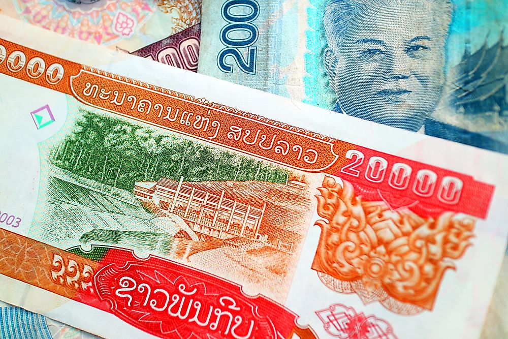 The kip is the currency of Laos since 1952.