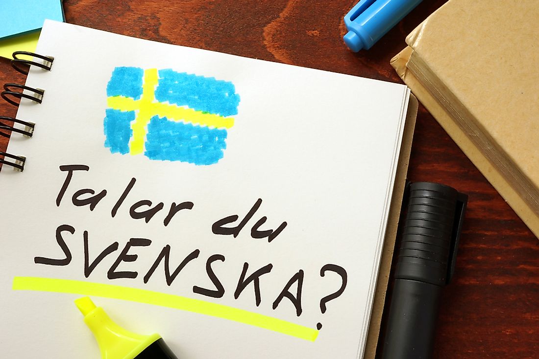 Swedish is the official language of Sweden. 