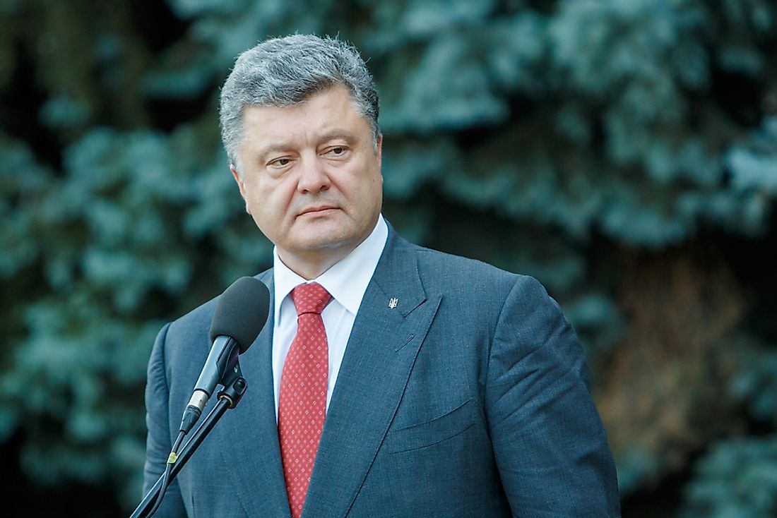 Petro Poroshenko, the incumbent Ukrainian President. Editorial credit: gudak / Shutterstock.com.