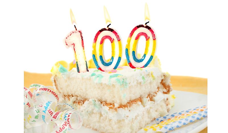 The term "centenarian" refers to somebody who is at least 100 years old. 