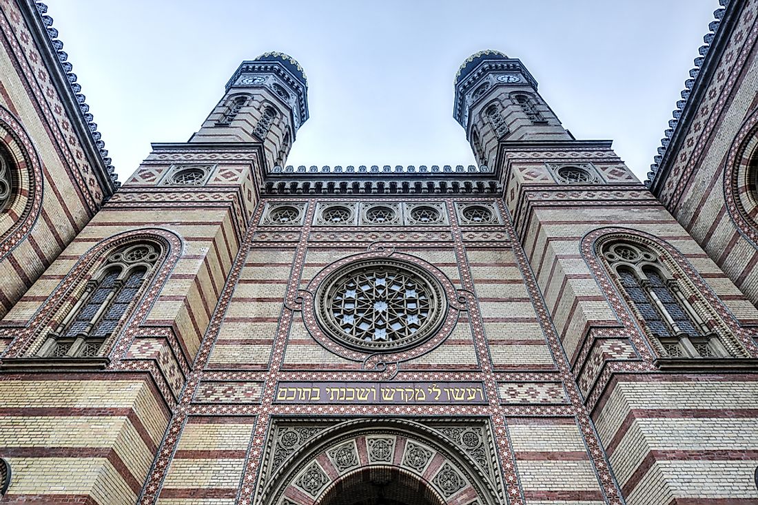 The Dohany Synagogue, in Budapest, is one of the world's largest and the largest found in Europe.
