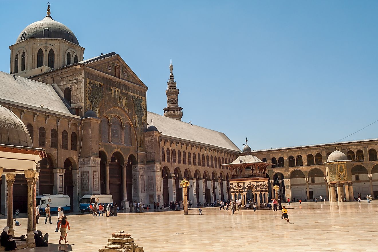 The Ummayad mosque in Damascus.