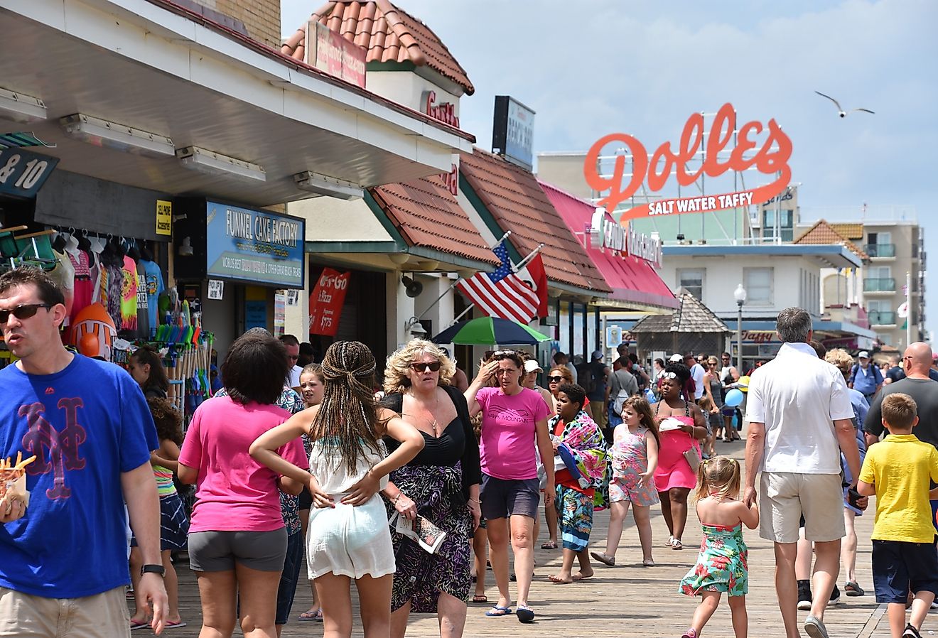 Boardwalk in Rehoboth Beach, Delaware. Image credit Ritu Manoj Jethani via Shutterstock