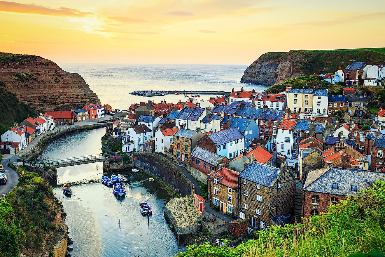 A quaint coastal town in Yorkshire, UK. Image credit: Lukasz Pajor/Shutterstock.com