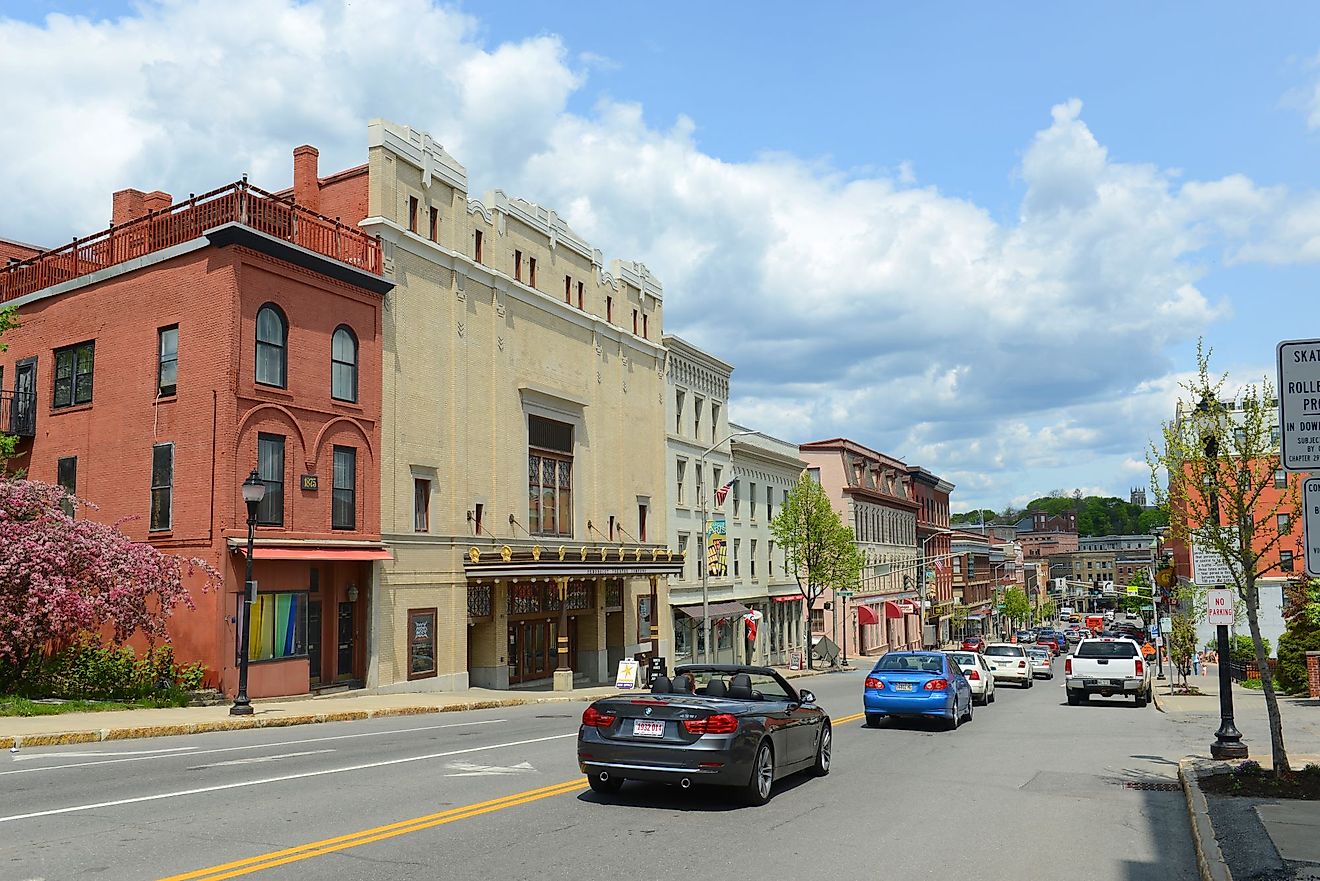 Bangor Opera House at Main Street in downtown Bangor, Maine. Editorial credit: Wangkun Jia / Shutterstock.com