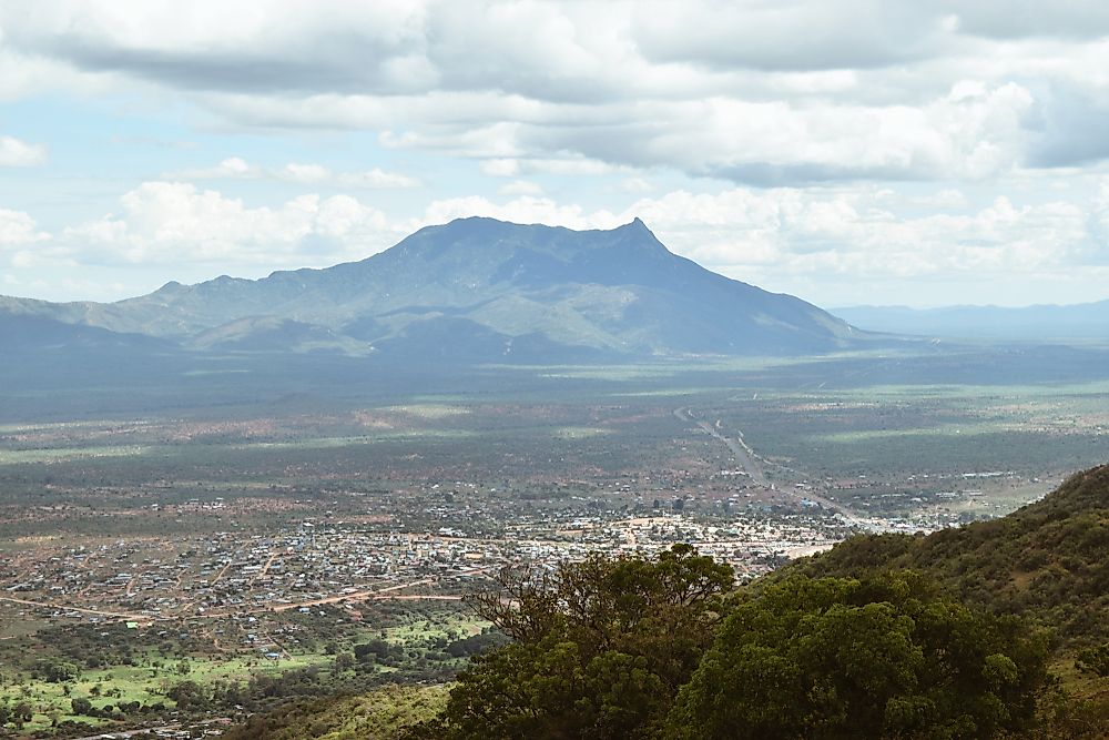 The town of Namanga is divided by the Tanzania-Kenya border