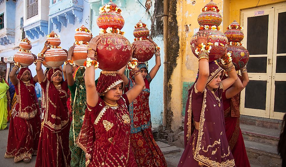 Indian wedding ceremony in Bundi, Rajasthan, India.  Editorial credit: Svetlana Eremina / Shutterstock.com