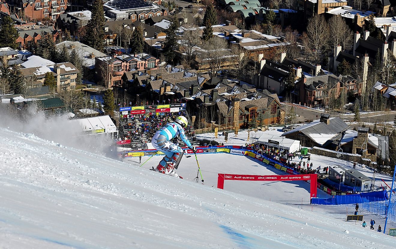 Hailey Duke competes at the Audi Quattro FIS World Cup Slalom race in Aspen, CO on Nov 27, 2011. Image credit: Action sports/Shutterstock.com