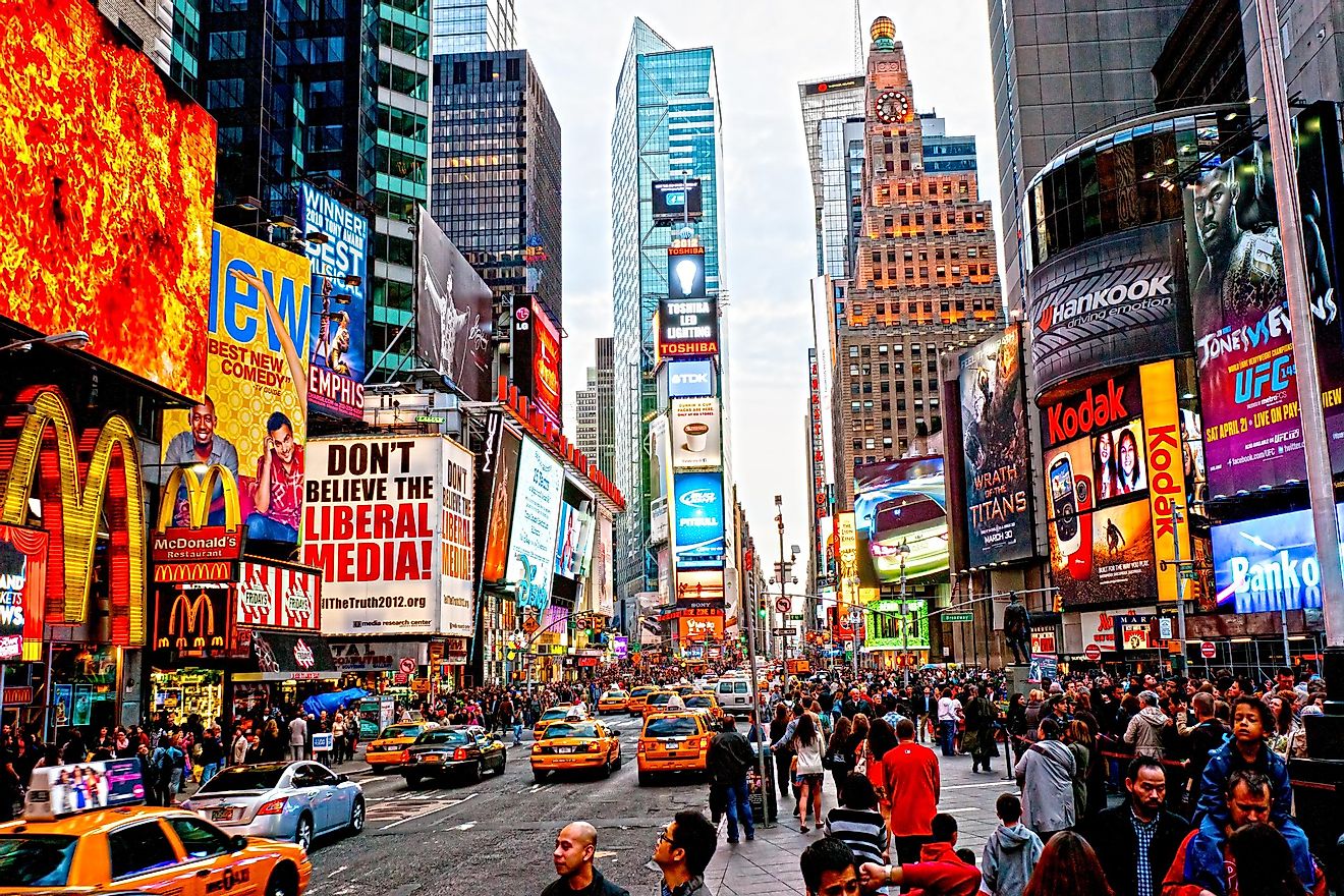 Times Square, NYC Shutterstock.