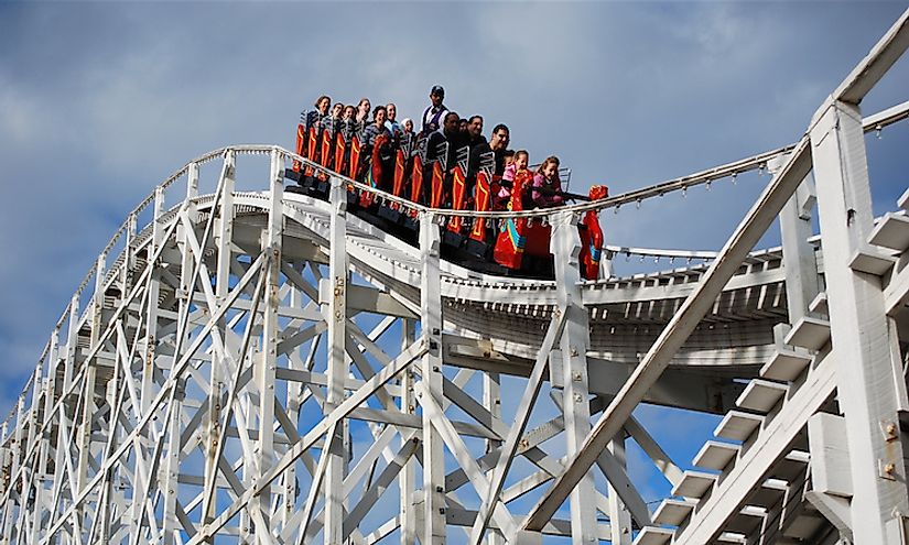 Scenic Railway in Melbourne, Australia, is one of the oldest roller coasters in the world.