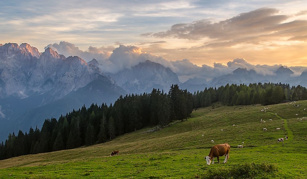 The Julian Alps in Slovenia.